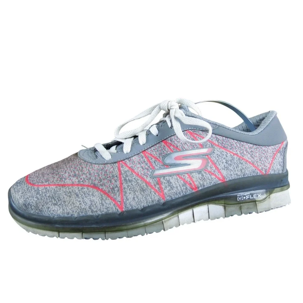 SKECHERS Women Go Flex Walk Sneaker Gray Synthetic Sz 7 Medium  Used‎ 2025